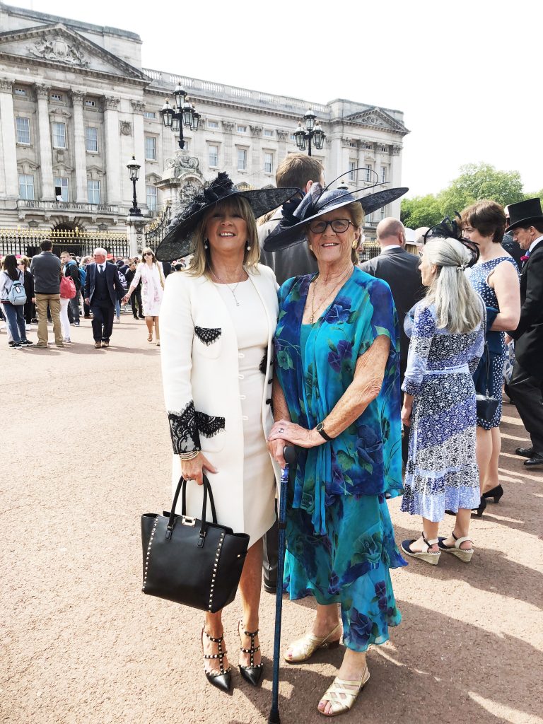 Trudie Brooks was nominated for her work as a Trustee of Incubabies, she was accompanied to the Garden Party by her mother Mrs Ann Lavin