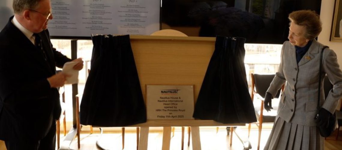 HRH Nautilus plaque unveiled HRH Nautilus plaque unveiled